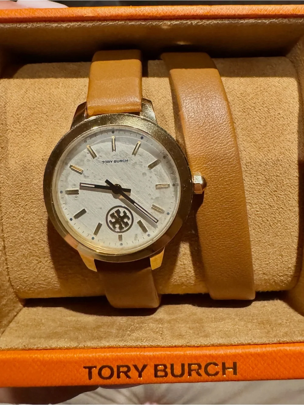 Tory Burch Camel Brown Wrap Watch